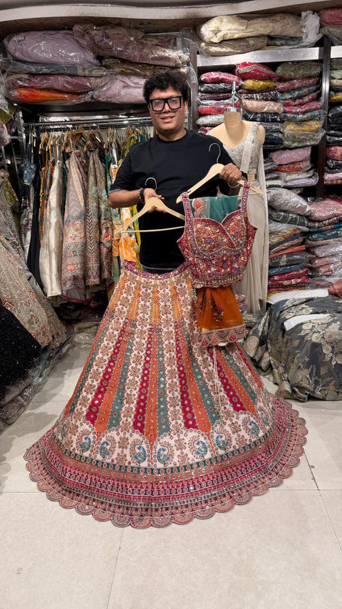 Double Shade silk Lehenga