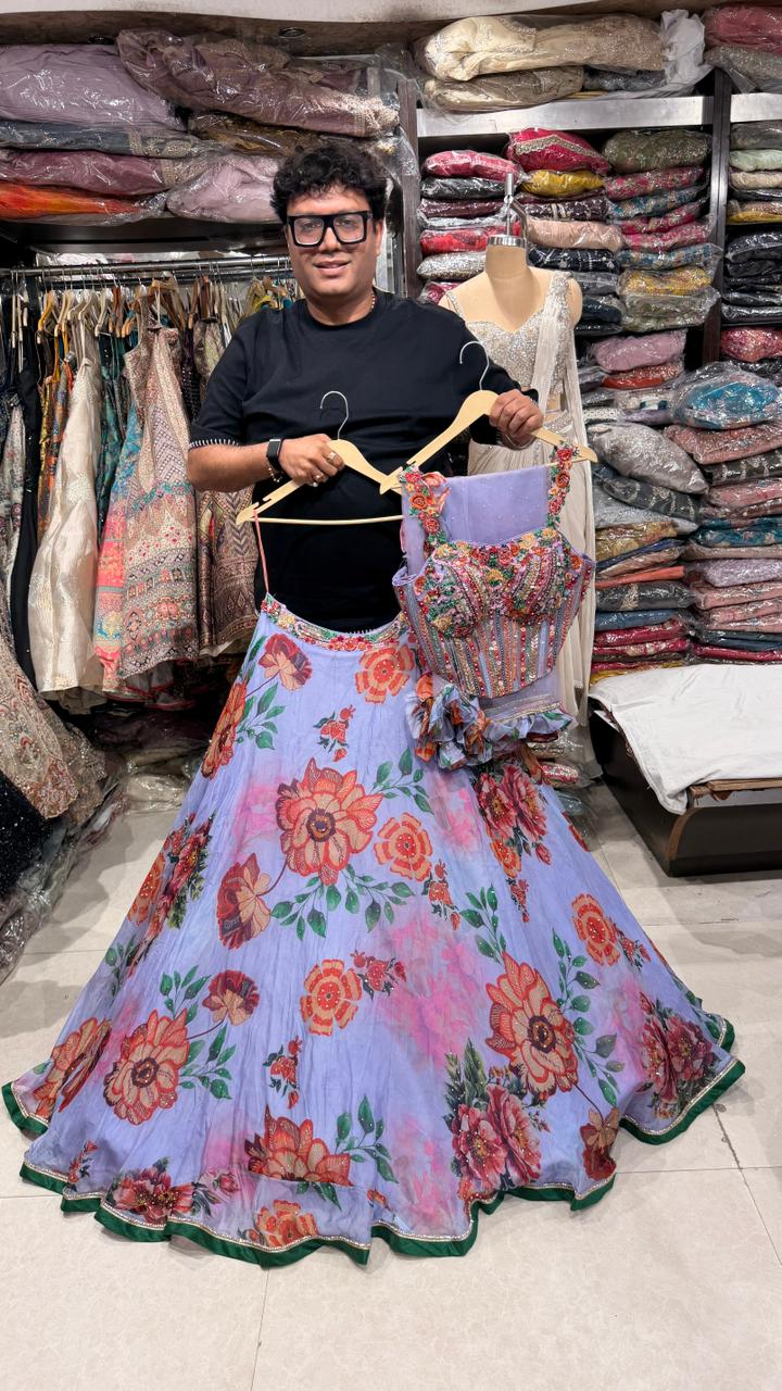 Floral Lehnga Co-ord set
