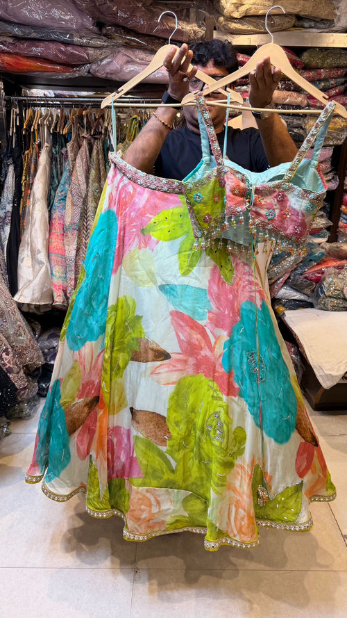organza Lehnga