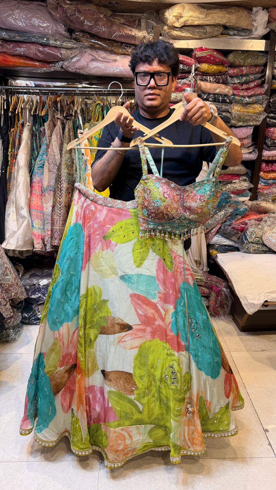organza Lehnga