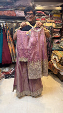 Pure Shimri Fabric Sharara Suit