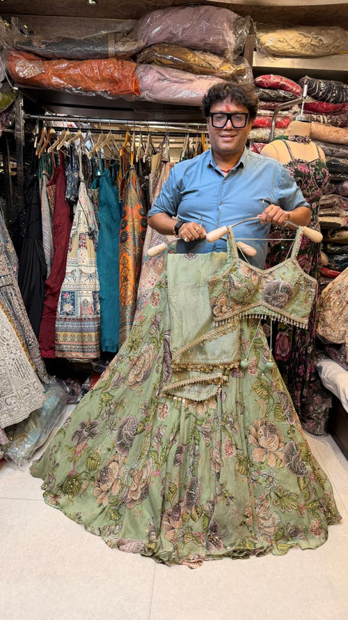 Printed Floral Lehenga