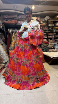 Multicolor Blouse & Lehenga