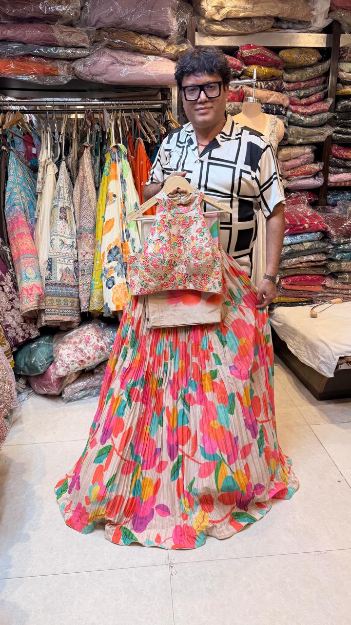 Pure Silk Designer Lehenga