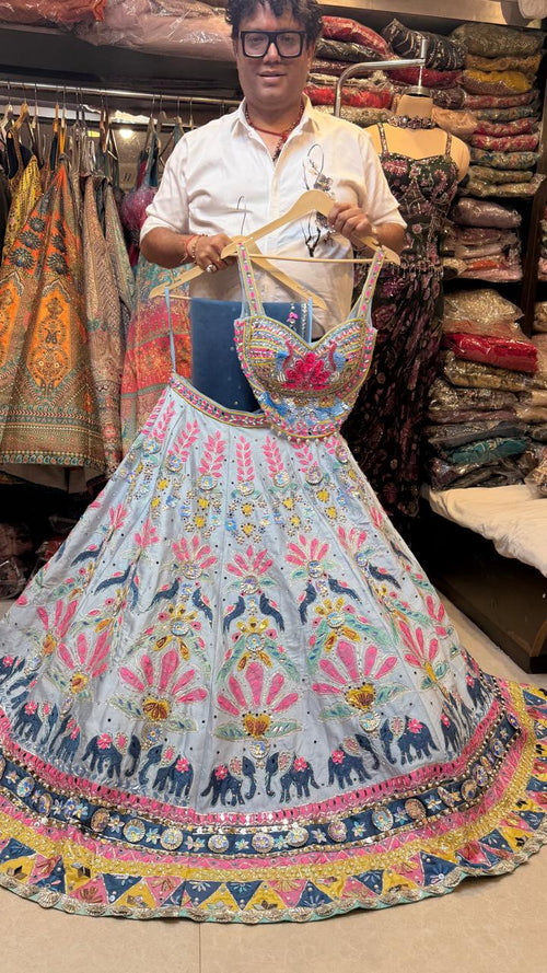 Lehenga Multicolor Cord Set Blouse