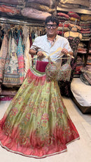 Pure Tissue Designer Lehenga