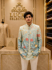 MENS FRONT OPEN JODHPURI SUIT