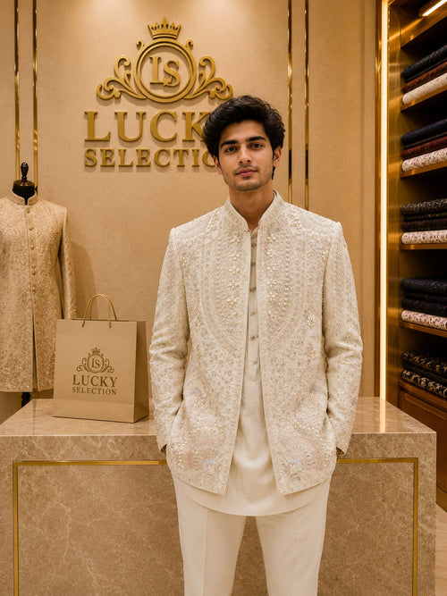 MENS FRONT OPEN JODHPURI SET