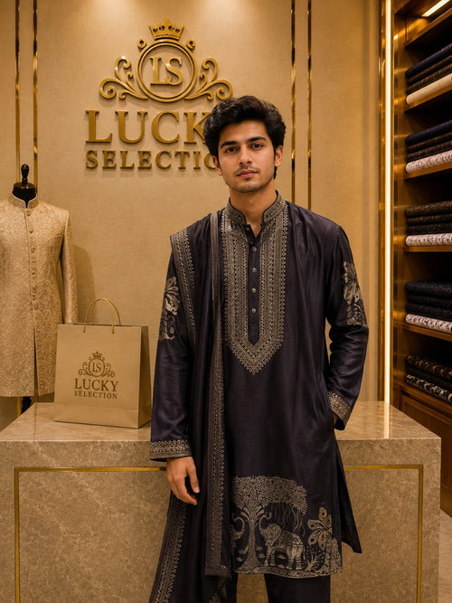 MENS DESIGNER KURTA SET